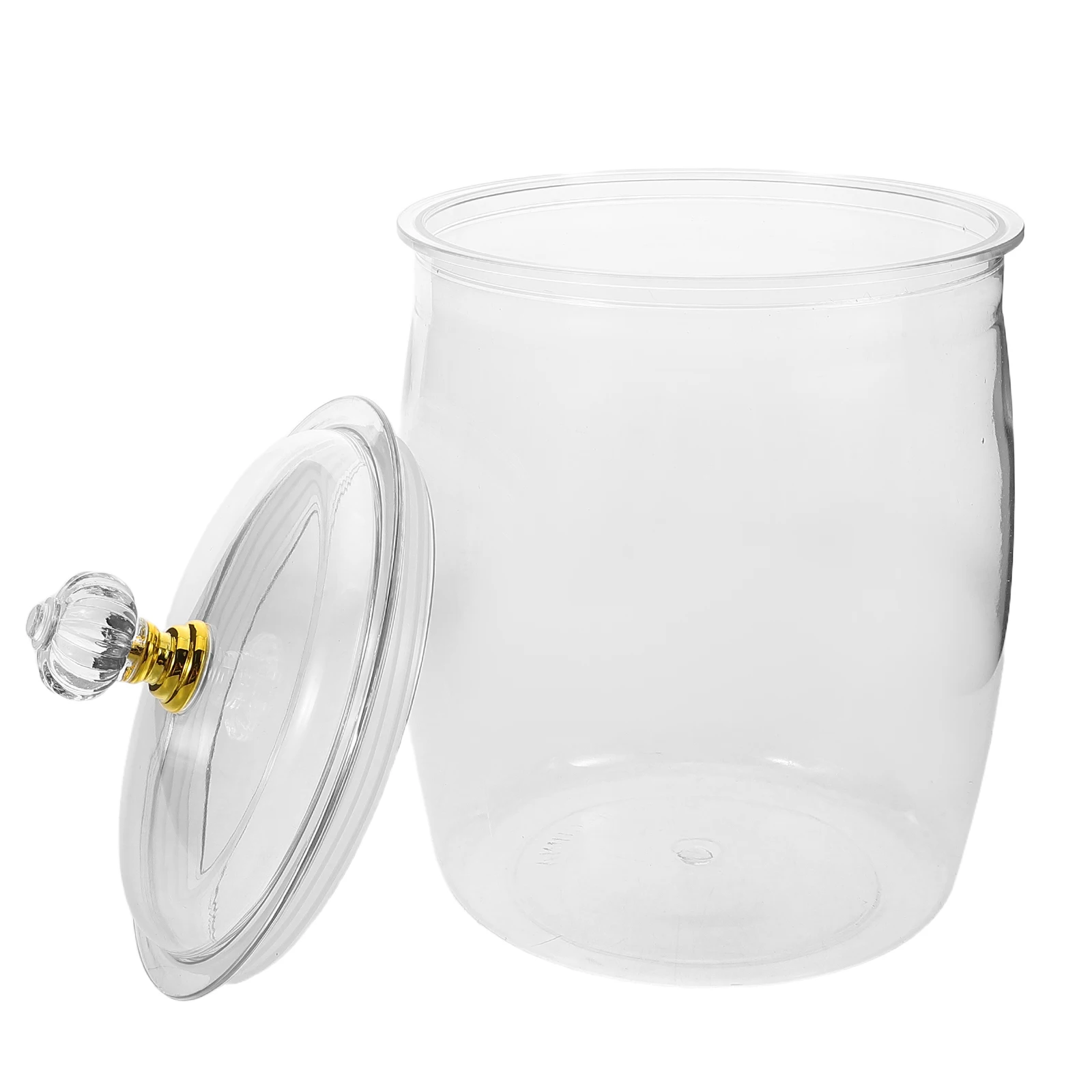 

Clear Plastic Kitchen Containers Transparent Food Storage Jars Airtight Lids for Snacks Candies Nuts Coffee Candy and Cookie Jar