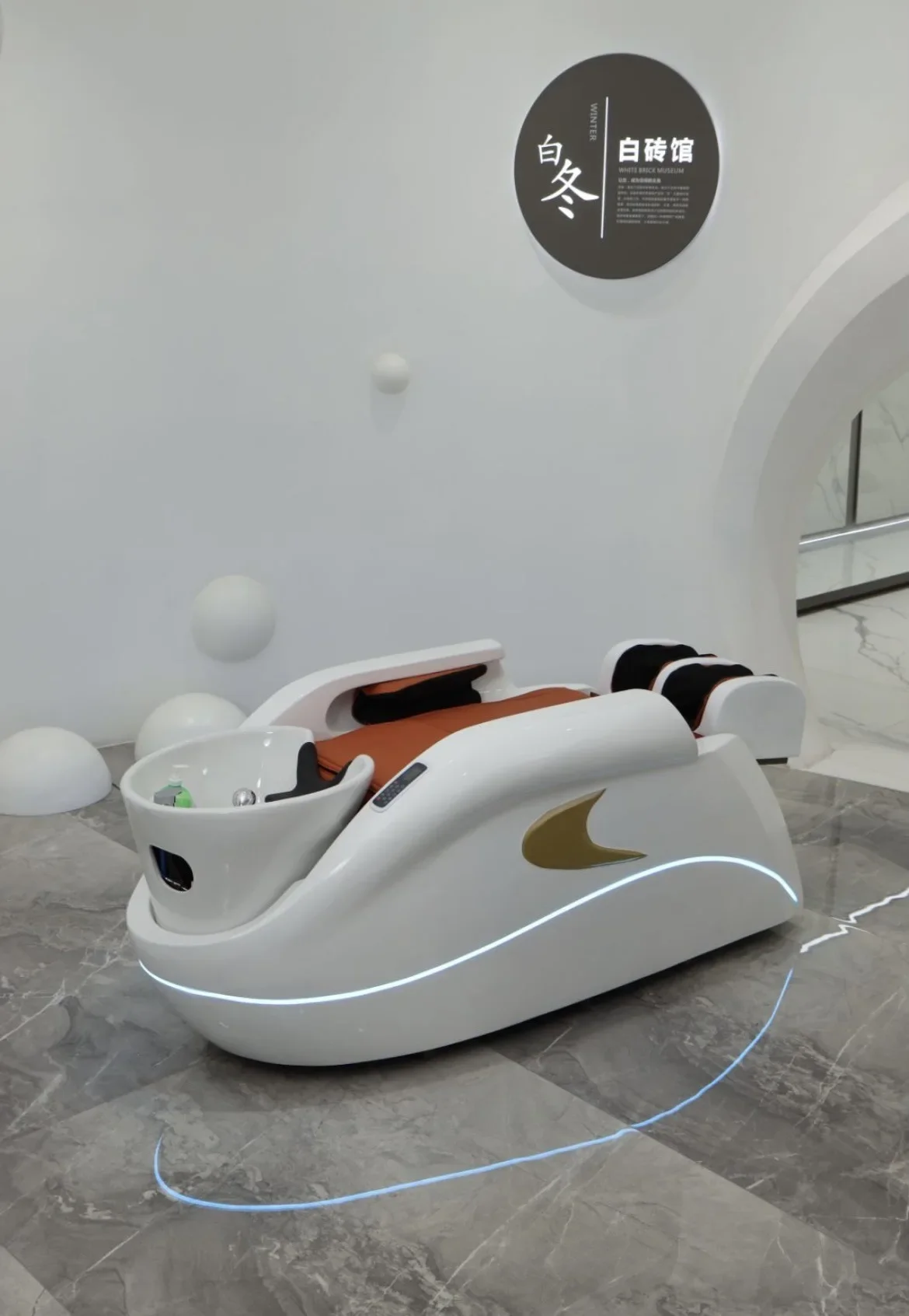 

Automatic intelligent electric massage shampoo bed barber shop special hair salon water circulation fumigation head treatment
