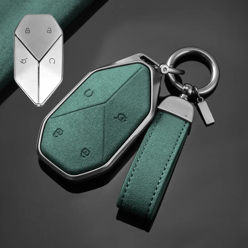 BYD Leopard 5 2023 Zinc Alloy & Suede Key Case Anti-Scratch - Image 6