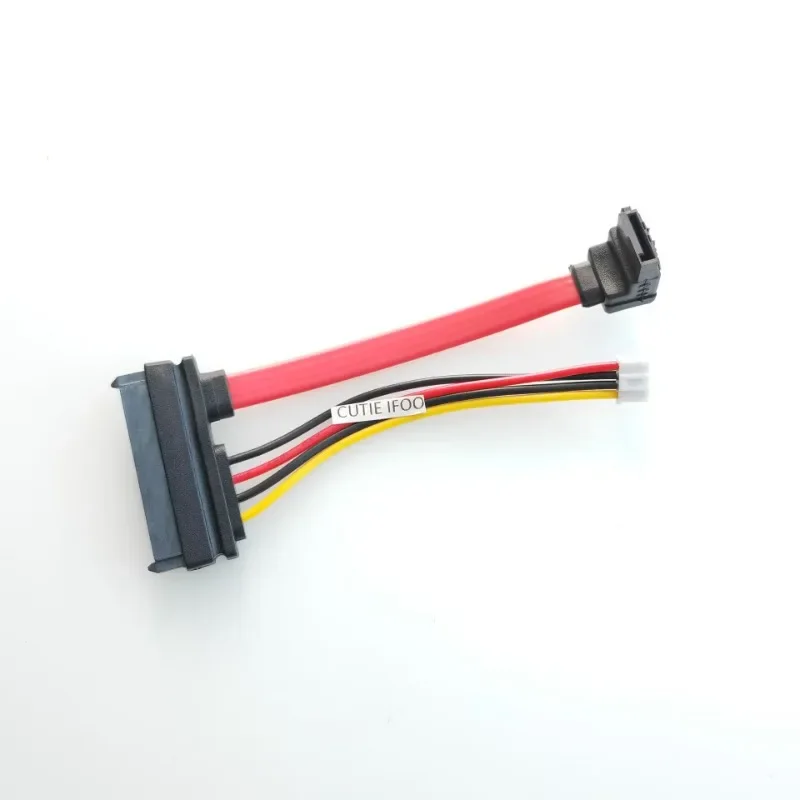 7 + 15 22pin naar 90 Graden 7P SATA Harde Schijf PH2.0 Kleine 4pin Power Data Kabel 2in1 Voor HTPC HIN MINI ITX Moederbord Koord 10cm