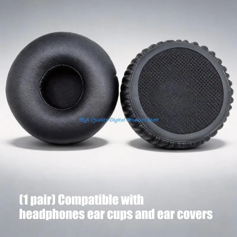 U2JE Over-Ear Replacement Ear Cushions, Black Pair for Uproar Headphone Refreshes