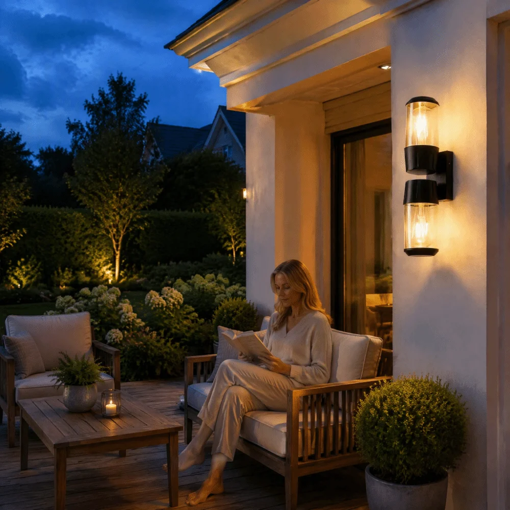 IP65 Waterproof Outdoor Wall Light Simple Design Decoration Light Wall Lamp New Chinese Style Cross-border Style