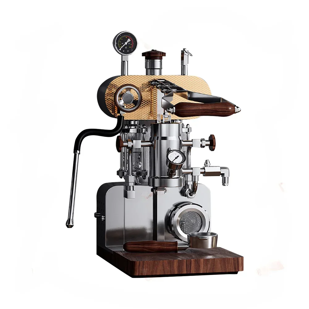 

High Quality 2 Boilers Manual 9 Bar Constant Variable Pressure Extraction Hand Press Espresso Machine 16Bar Portable Coffee