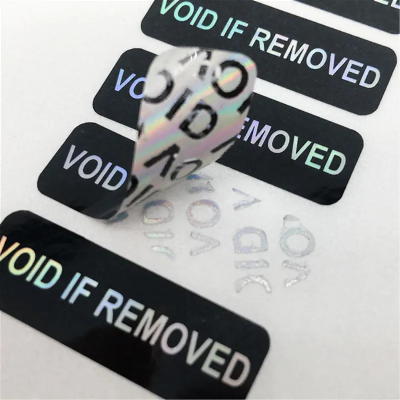 1000PCS tearing invalid void tamper-proof sticker disposable seal anti-tampering anti-counterfeiting label