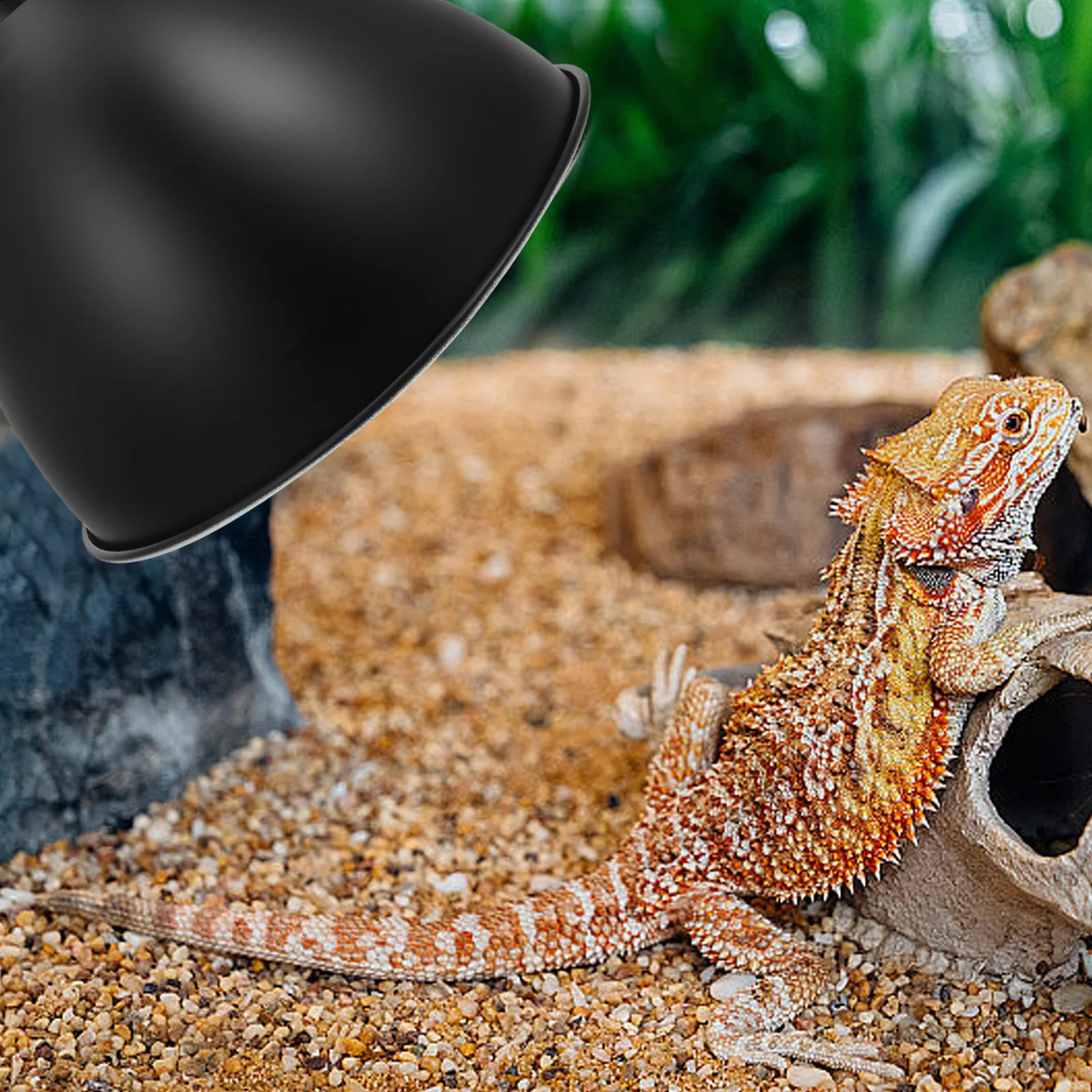 

Reptile Heat Lamp Shade Iron Reflector Dome Lamp Fixture for Lizards Snakes Turtles Reptile Tank Accessory