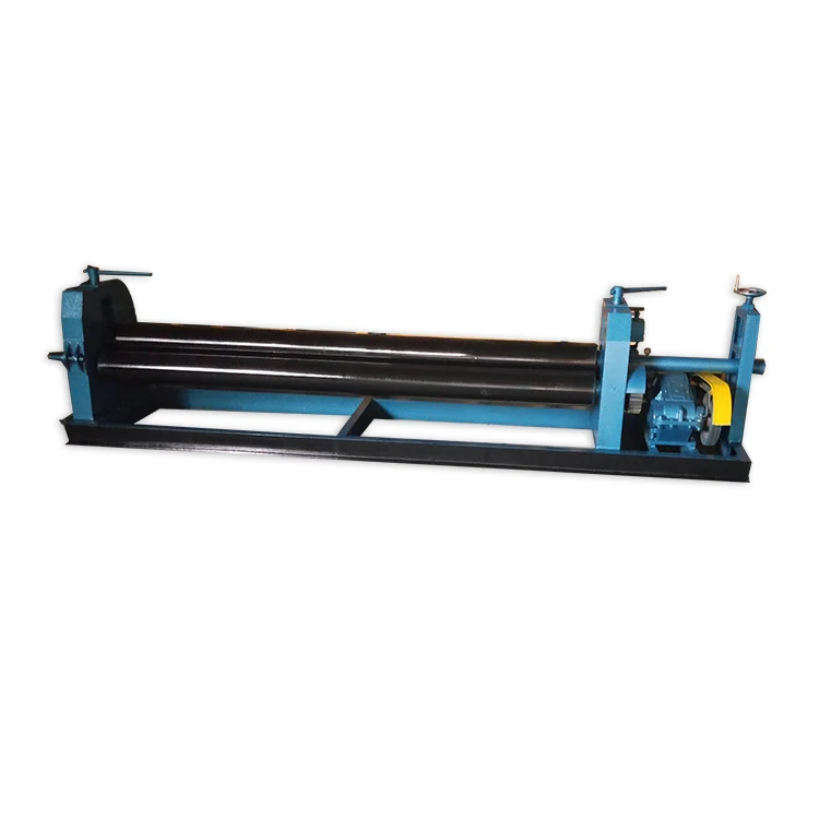High quality 4mm 6mm thick machinery, semi-automatic three-roll bending machine, manual bending plate rolling mill