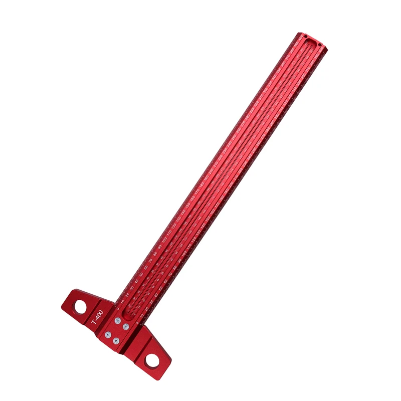 

A98E-Precision Marking T-Rule Carpenter's Drawing Ruler Woodworking Marking Ruler Standard Aluminum Alloy Ruler