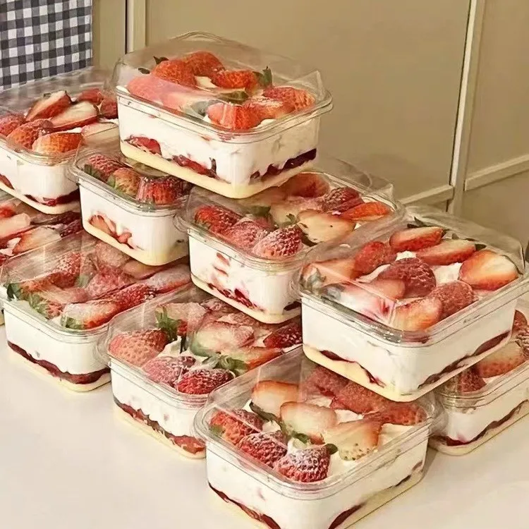 

New Stberry Cr Cake Box Paaging Soy Milk Box Mousse Pastry Paaging Box Small Cake Box Dert Box Kitchen Tools