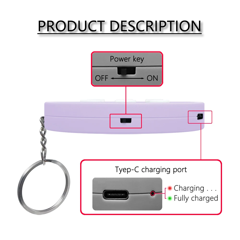 Creative Voice Keyring For IVE Member LEESEO Lee Hyunseo 6-Key Audio / Picture Customization Rechargeable Keychain Pendant Gift