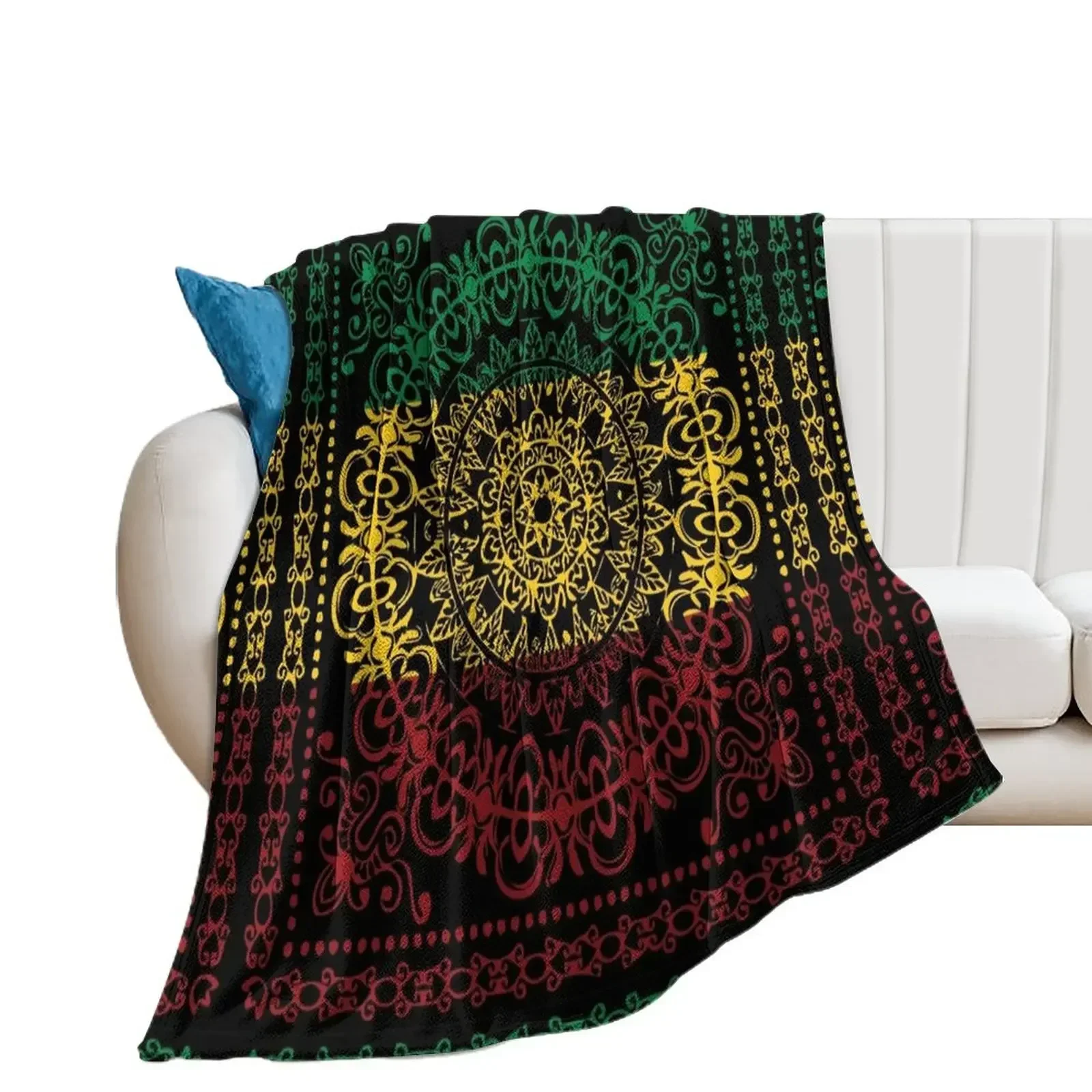 

Rasta Paisley Throw Blanket Blankets For Sofas warm winter Blankets