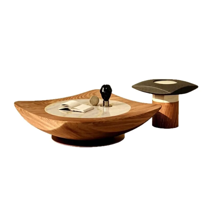 Coffee table combination, living room household small apartment medium and ancient style floor-to-ceiling c