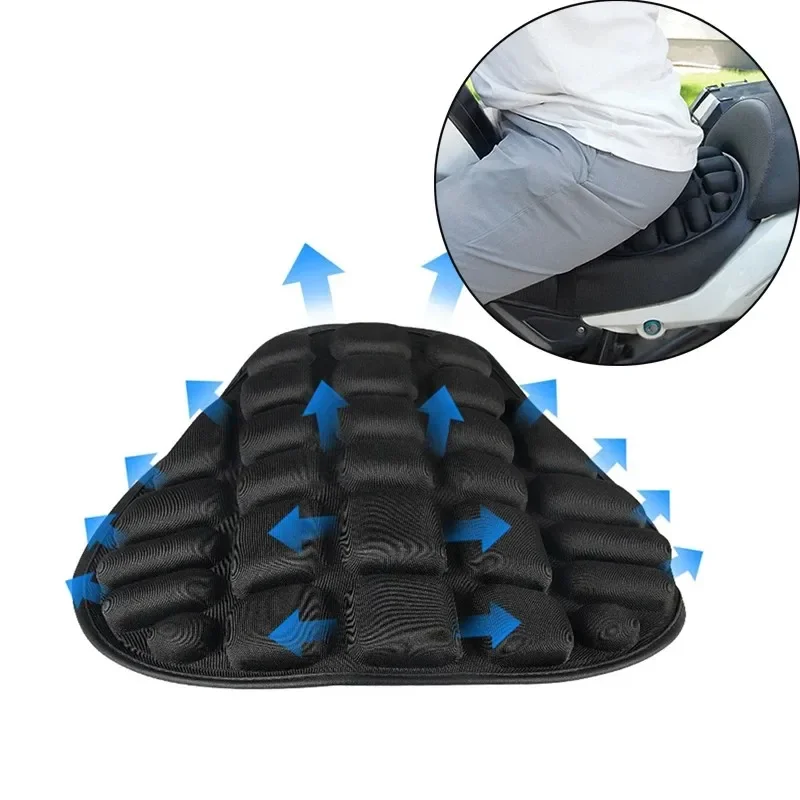 

SEAMETAL Motorcycle Seat Cushion Black Foam Soft Comfortable Breathable Seat Covers Mats Motorcycles Electric Bike Accessories