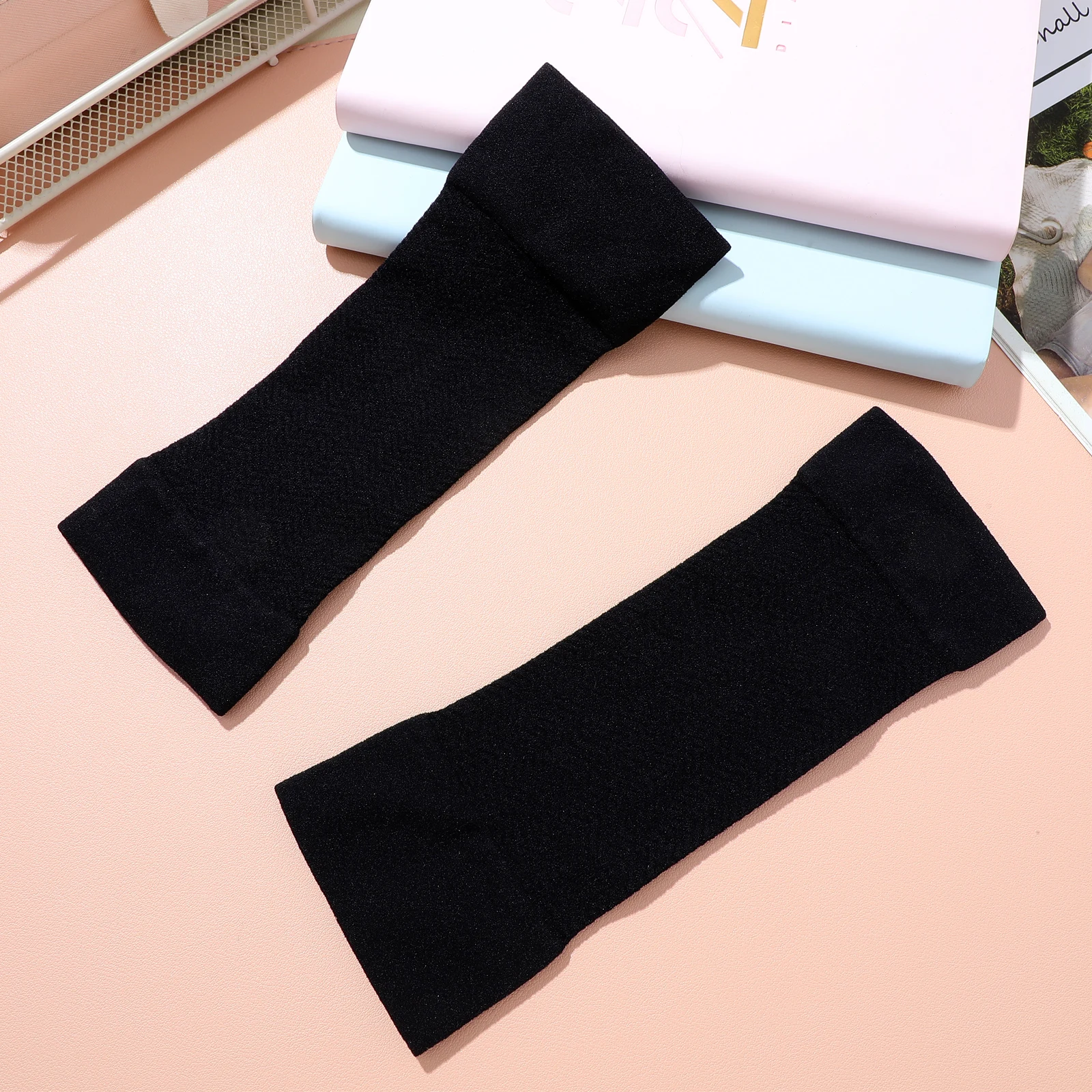 2pcs Fat Burning Wrist Guard Seamless Arm Sleeves Slimming Elastic Shaper for Arm Sculpting Lightweight Breathable
