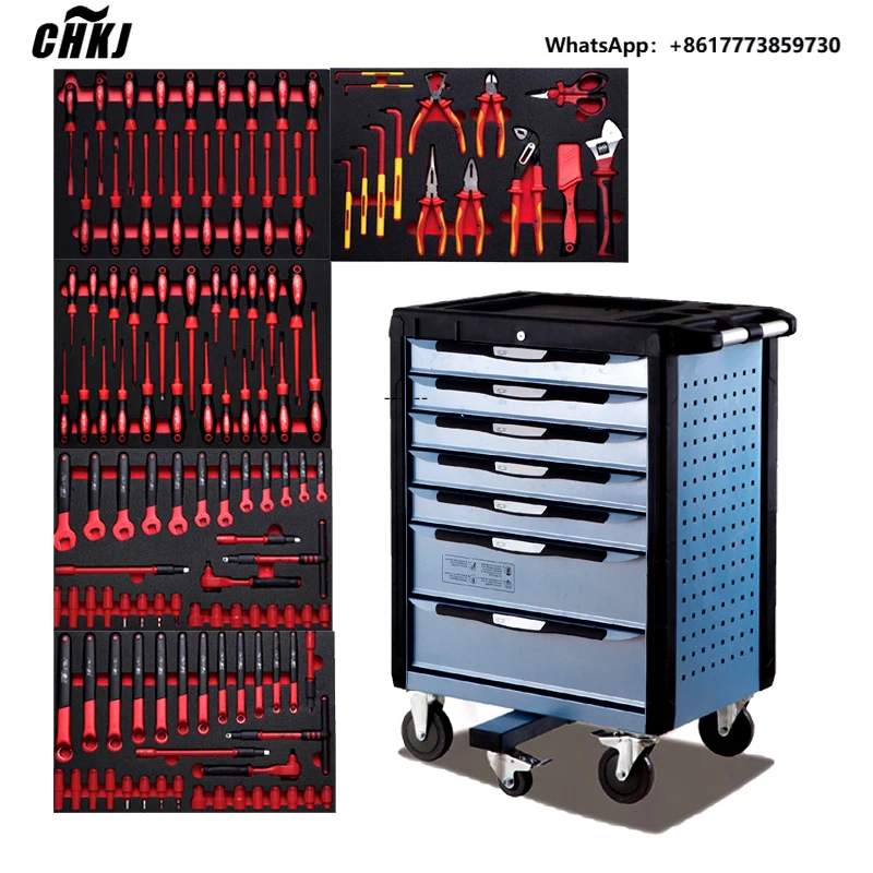 

CH 1000V 118Pcs Electrician Insulated Tool Kit Boxes Insulated VDE Hand Tool Tools Set