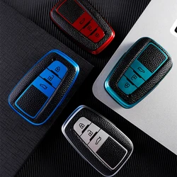 Auto Leather TPU Car Key Cover Case for Toyota Prius Camry Corolla C-HR CHR RAV4 Prado 2018 Keychain Accessories