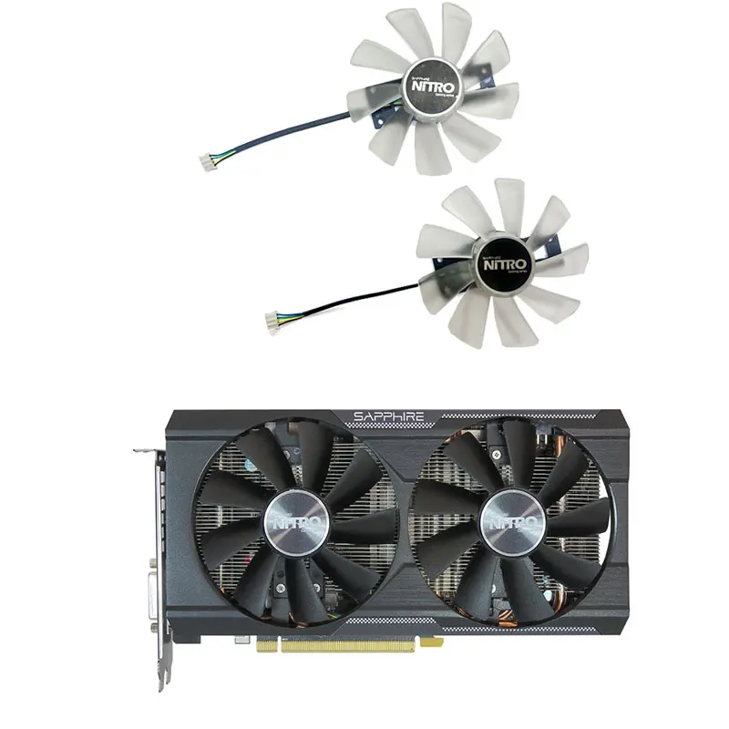 100MM GAA8B2U - PFTA DC12V 0.45A VGA fan suitable for Sapphire R9 380X 380 2G 4G 5D graphics card cooling replacement fan