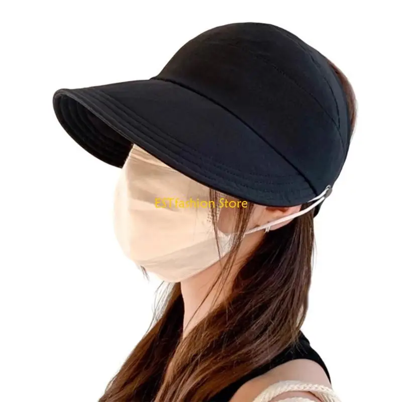 

Y5GC Быстросохнущая солнцезащитная шляпа Женская пляжная шляпа Открытый походная шляпа Головной убор Бейсбольная шляпа