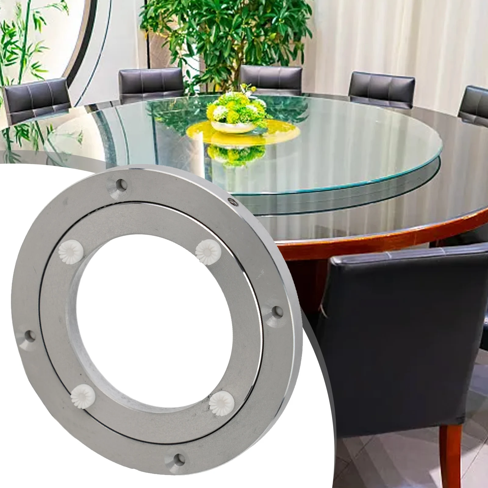 12-39cm Rotating Bearing Turntable Stand Display Rolling Base For Kitchen Dining Table Service Catering Food Rack Cake Rotary