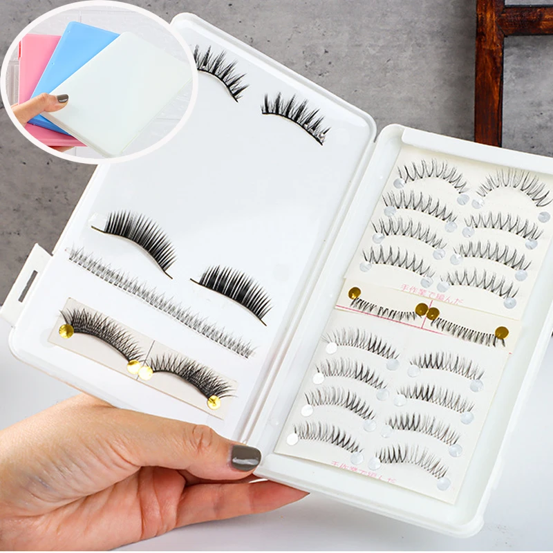 Plastic Makeup False Eyelashes Box Women Travel Empty Eyelashes Holder Container Storage Organizer Makeup Cosmetic Portable