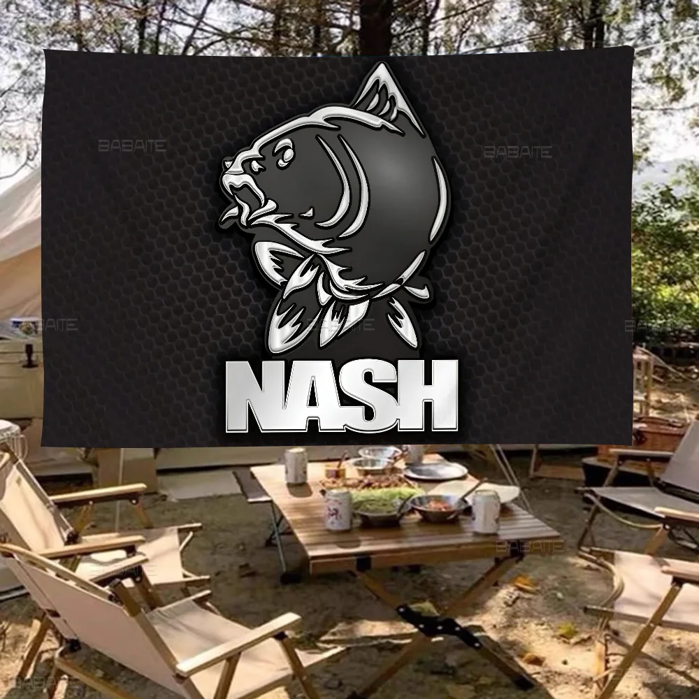 Nash Fishing Logo Flag Banner INS Style Outdoor Party Decoration Atmosphere Flag