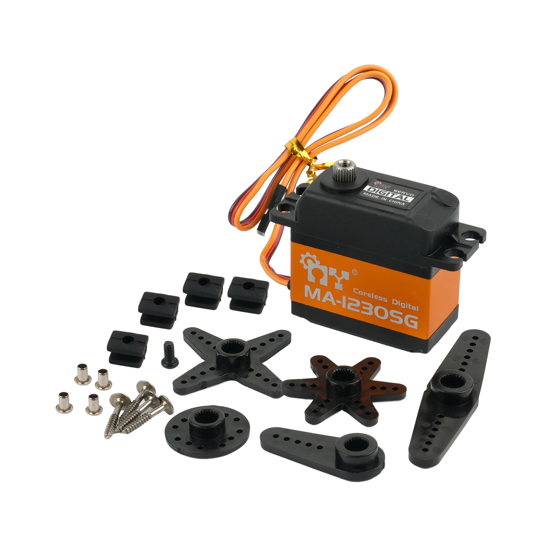 

JX MY Servo MA-1230SG 6.0V 36KG Large Torque Waterproof Coreless Servo Climbing Car Aircraft RC Model Helicopter RC Model Cars