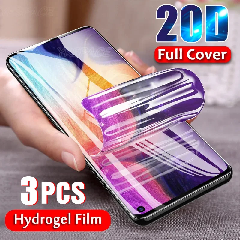 3Pcs Soft Hydrogel Film For Samsung Galaxy S7 S8 S9 S10e S10 S20 FE S21 S22 S23 Plus Ultra Lite Full Cover Screen Protector