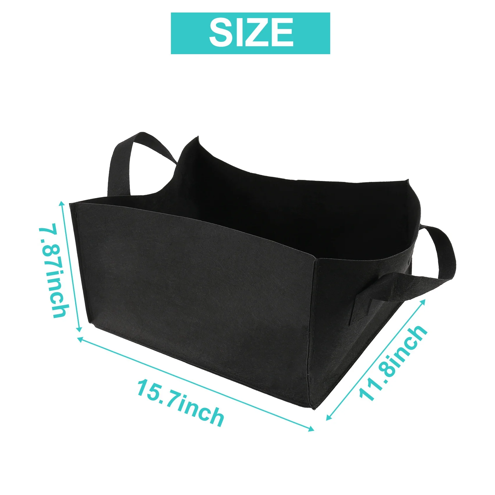 US bag5 Pack Borsa per coltivazione di fiori da giardino quadrata con letto da giardino rialzato in tessuto