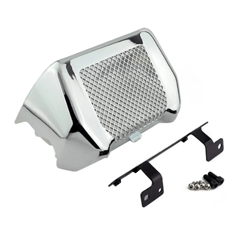 

Motorcycle Oil Cooler Cover For Touring Road King Street Glide Freewheeler FLHXS FLTRX FLHR 2017-2022 Replacement Silver