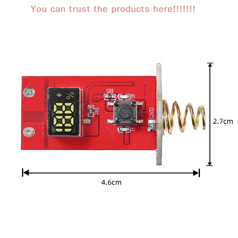 

1 Piece Circuit Driver Motherboard Flashlight Fishing Light Circuit Board Display Charge And Discharge Anti-reverse Connection