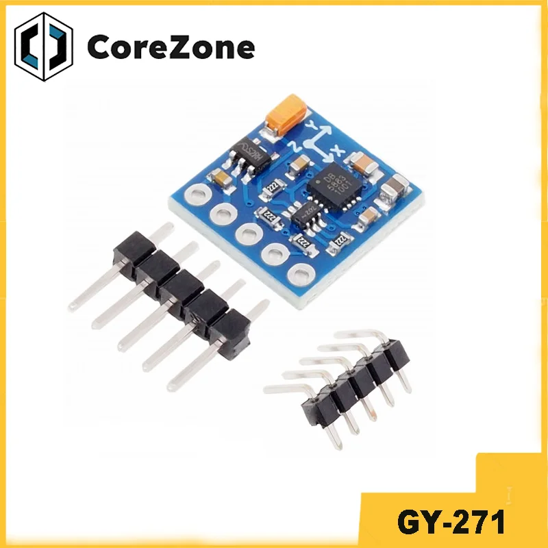 5pcs GY-271 QMC5883L module electronic compass compass module three-axis magnetic