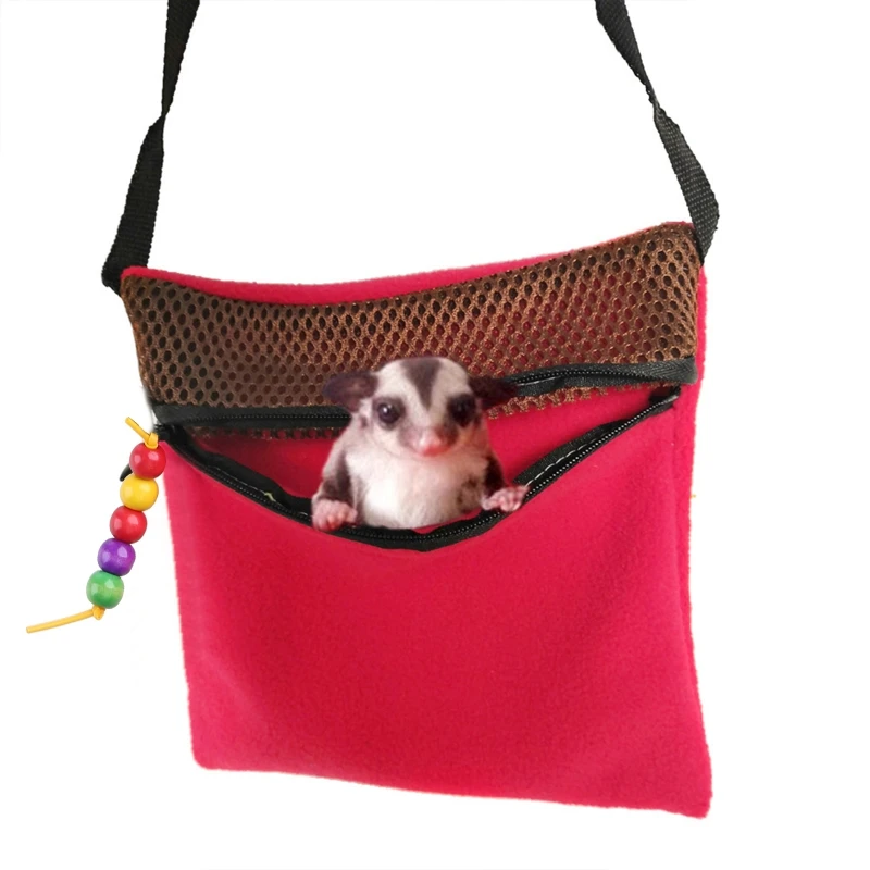 Y1UB Small Animals Hamster for Carrier Bag with Strap Breathable Portable Outgoing Bag for Hamster Hedgehog Mou