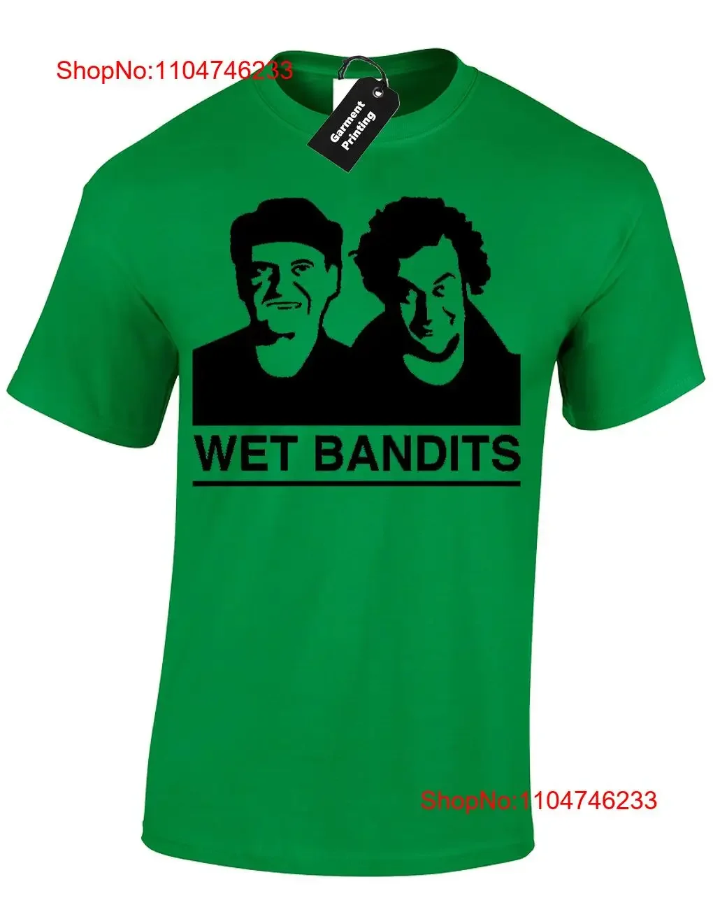 

Wet Bandits Classic Home Film Movie Retro Alone T Shirt vintage Washed Breathable Top For Everyday Wear Comfortable Casual