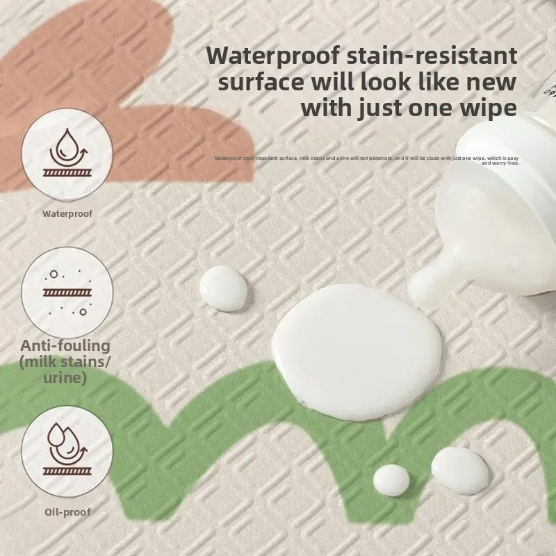 غير سامة طوي الطفل حصيرة للزحف سميكة XPE رغوة تلعب حصيرة للرضع الصغار البطن وقت آمن الكرتون الحد الأدنى الاستخدام المنزلي