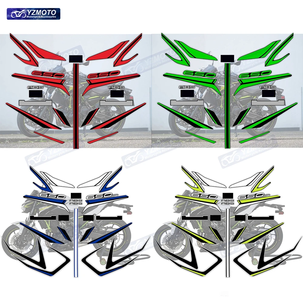 

Для Z650 ER650 NINJA аксессуары для мотоциклов, полный комплект, гоночный обтекатель, наклейка на кузов, декоративные водонепроницаемые наклейки, комплект