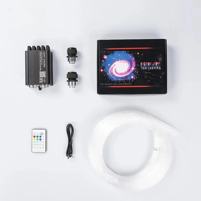 Car Roof Star Light Interior Projector Galaxy Lamp with APP+Remote Control 265 Colors 12V Fiber Optic Ceiling Star Light