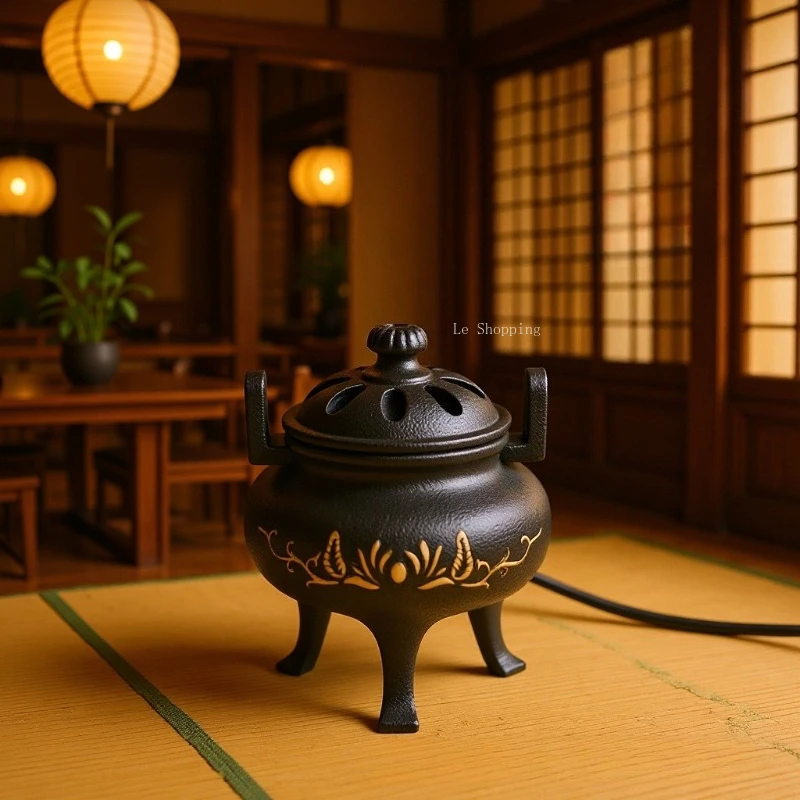 

Керамическая электрическая курильница/температура и синхронизация может регулировать храмовое поклонение Будды, домашнее украшение для благовоний