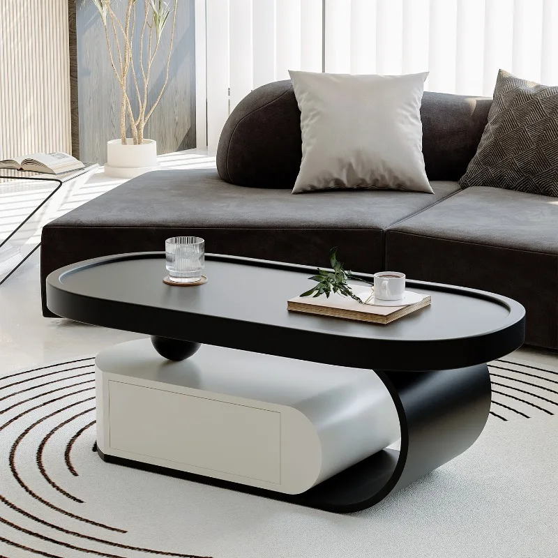 

Nordic Storage Coffee Table Modern Decoration Wood Designer Coffee Table Unique Minimalist Mesa Auxiliar Postmodern Furniture