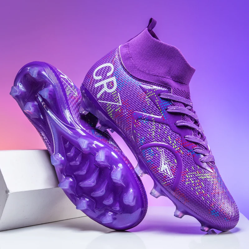 

Men's Soccer Shoes Cleats Non-Slip FG Football Boots Men High-quality Match Training Sneakers Futsal Indoor Soccer Boots 34-46