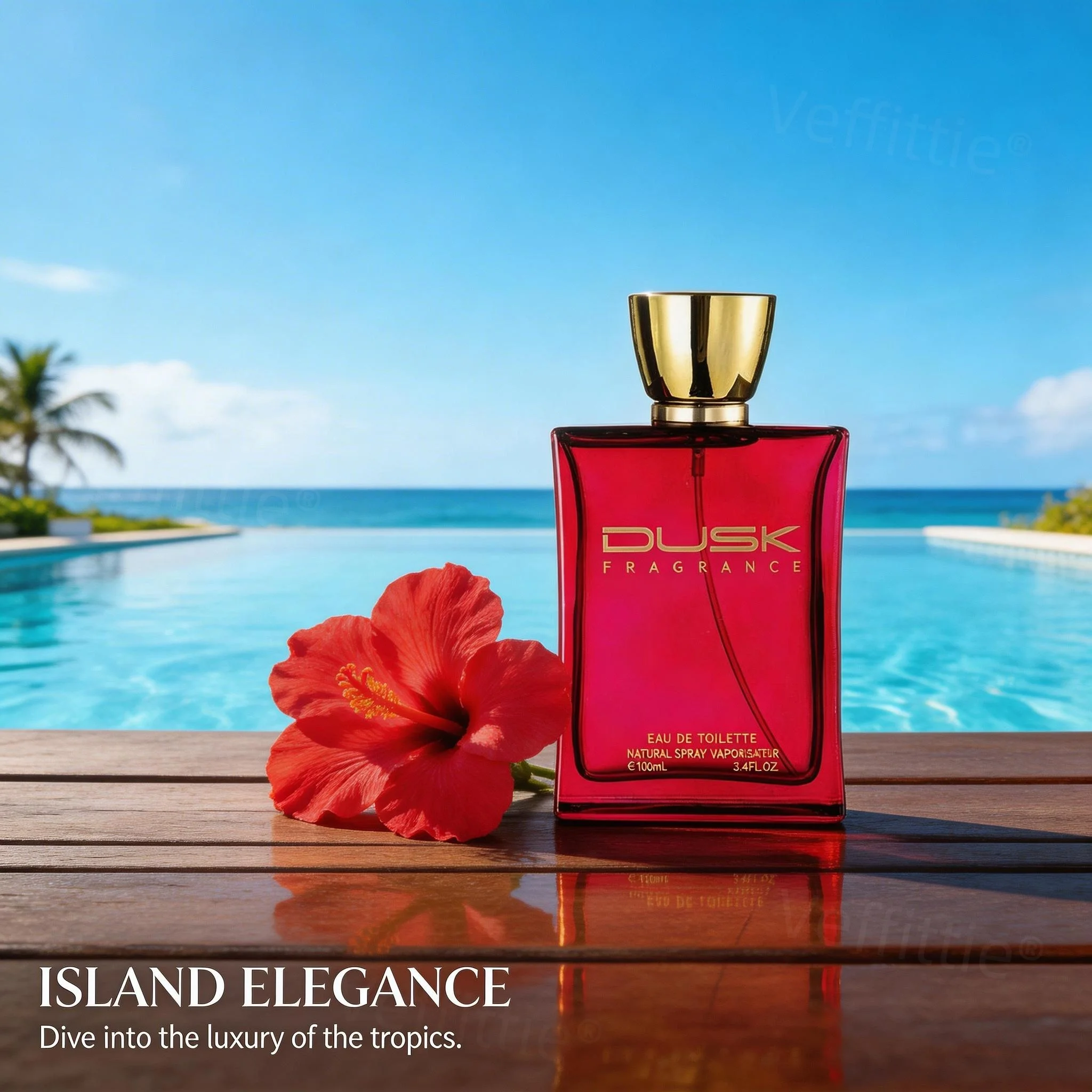 

Coastal Peach Floral Breeze EDT 100ml 3.4oz, Long Lasting Warm Scent, Casual Vacation Wear, Airy Accent for Seaside Getaways