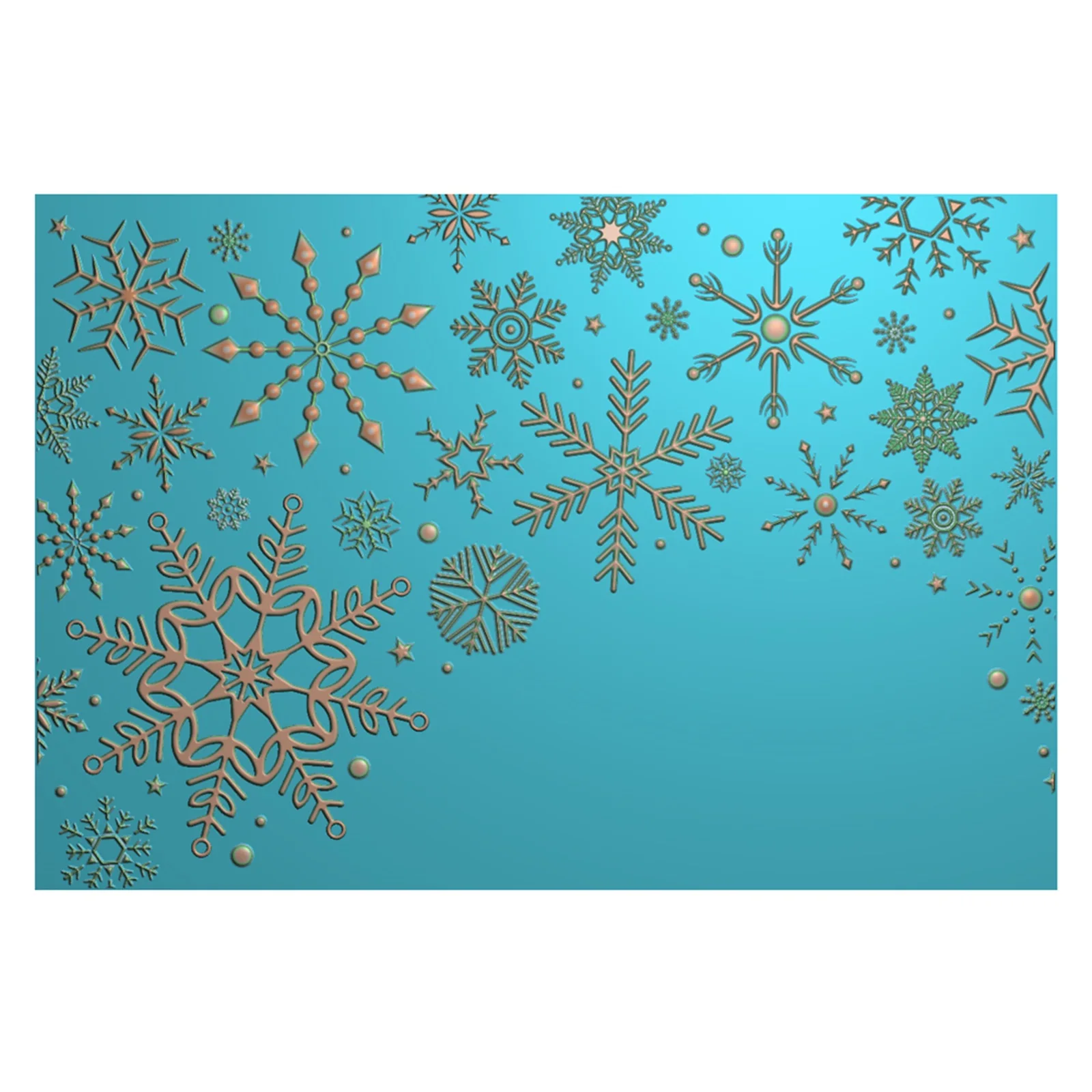Weihnachten Schneeflocken 3D Prägung Ordner Textur Muster Hintergrund DIY Scrapbook Dekorative Karton Handwerk Projekt Herstellung