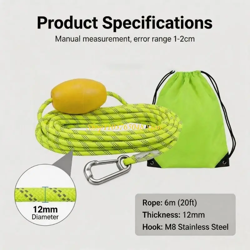 R53E Heavy Type Floating Anchors Rope Durability Floating Tow Rope For Water Sports Boats And Marine Activity view 2