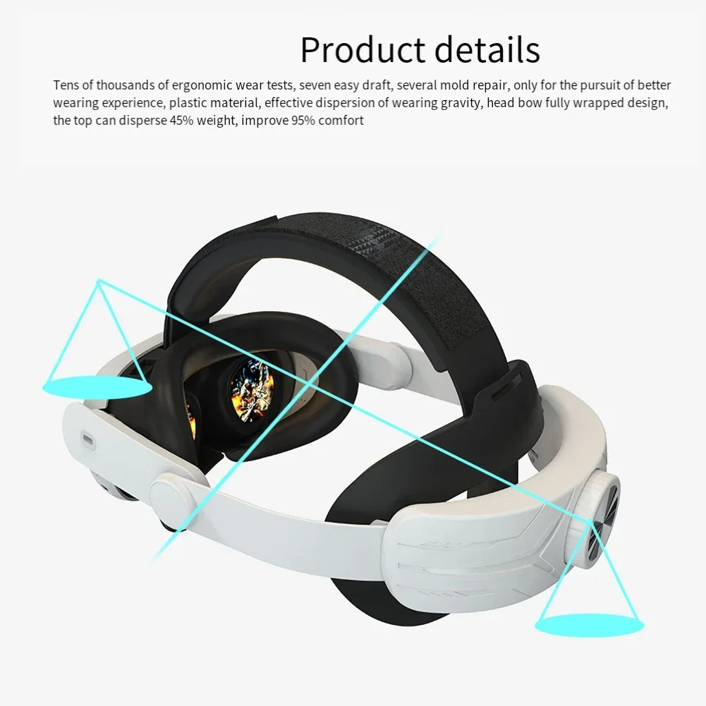 Adjustable Head Strap For Meta Quest3S VR Glass Head Band Comfort Head Strap Extend VR Playtime VR Headset Accessories