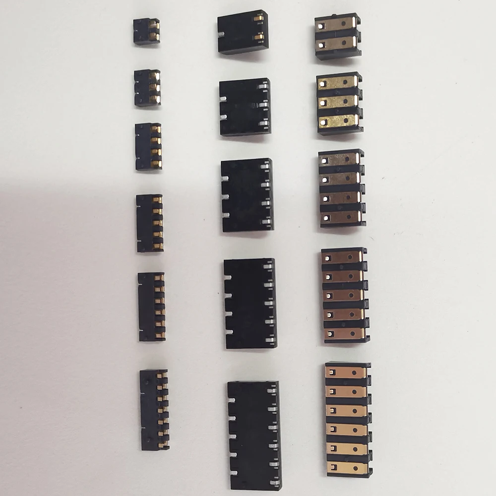 5 Stück B-35 B-45 B-70 Batterie-Federkontaktverbinder 2 3 4 5 6 7 Pin 4mm 4,25mm 2,54mm Rastermaß Batterie-Kontaktbuchse – Detail 6