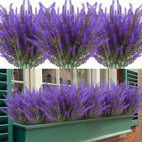 5Pcs Artificial Lavender Fake Flower Wedding Romantic Provence Decor Nordic Style Vase Storage Home Decor Bouquetl Decorations