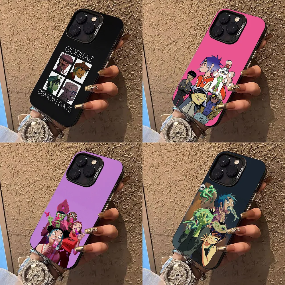 

G-Gorillaz Rock Band Phone Case Phone Case For iPhone 14 16 15 11 12 13 Pro Max Mini Plus Shockproof Cover
