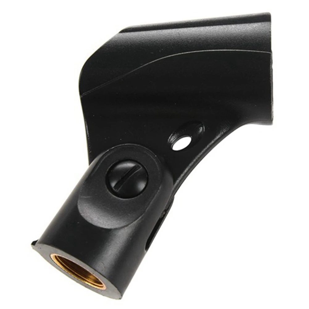 Soporte de clip universal para micrófono de 4 piezas con adaptadores de tuerca macho de 5/8 pulgadas a hembra de 3/8 pulgadas