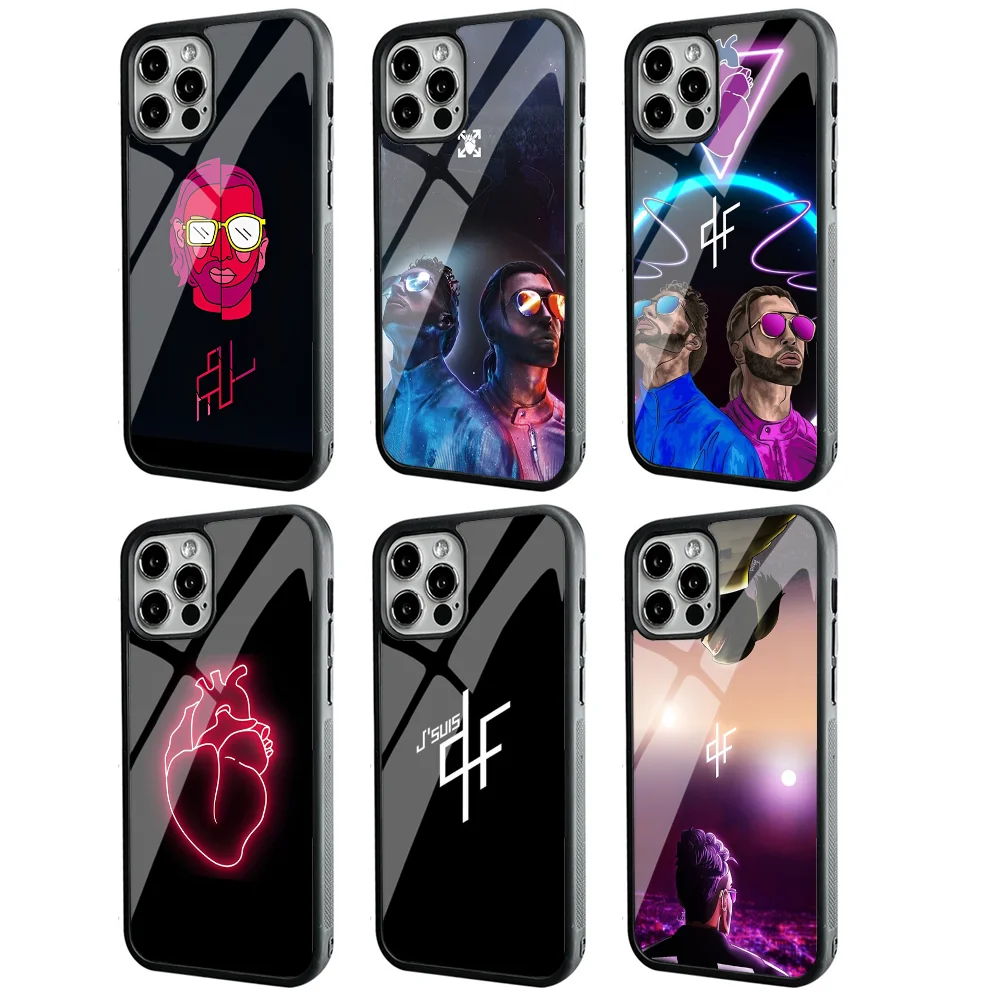 

PNL QLF Rapper Phone Case For IPhone 11 12 13 14 15 Plus Pro Max Mirror Acrylic PC TPU Cover