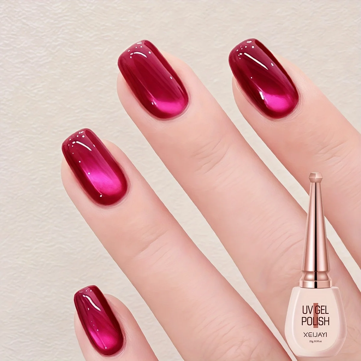 Botella de polvo Pitaya ojo de gato XE-51 súper brillante pitaya ojo de gato esmalte de uñas gel salón de moda ojo de gato arte de uñas brillo brillante