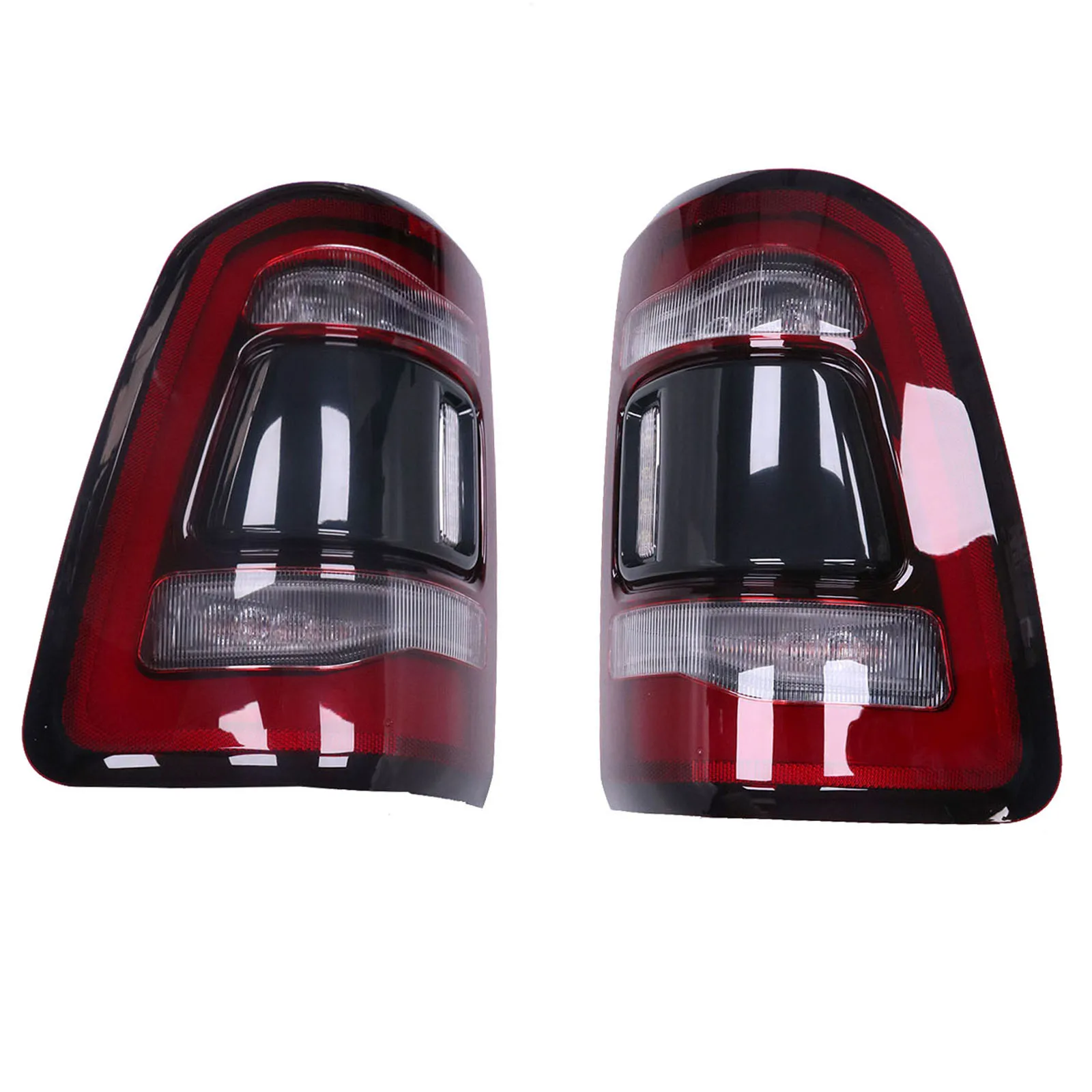 Left & Right LED Tail Light Lamps w/Blind Spot 68262532AE 68262533AE for 2019-2022 Dodge Ram 1500