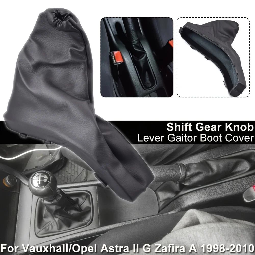 

For Opel ASTRA II G 1998-2010 Gear Lever Shift Knob Dust Cover PU Leather Handbrake Gaiter Boot Case Auto Interior Accessories